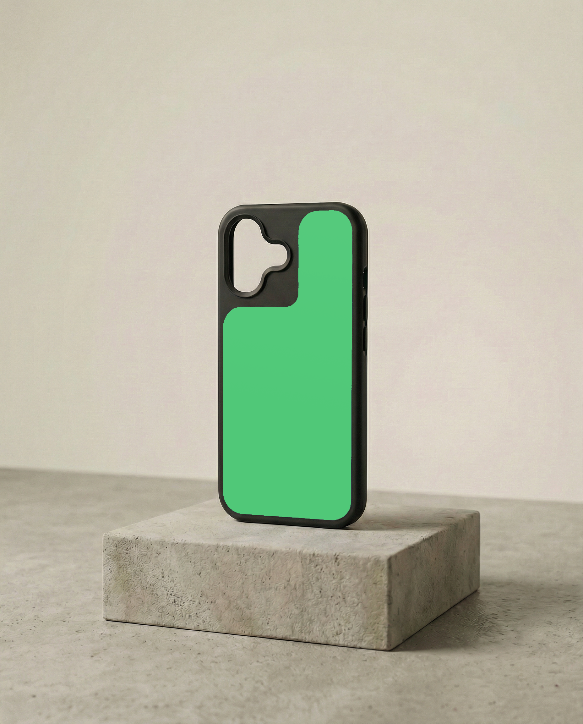 "Emerald Green" Solid Back