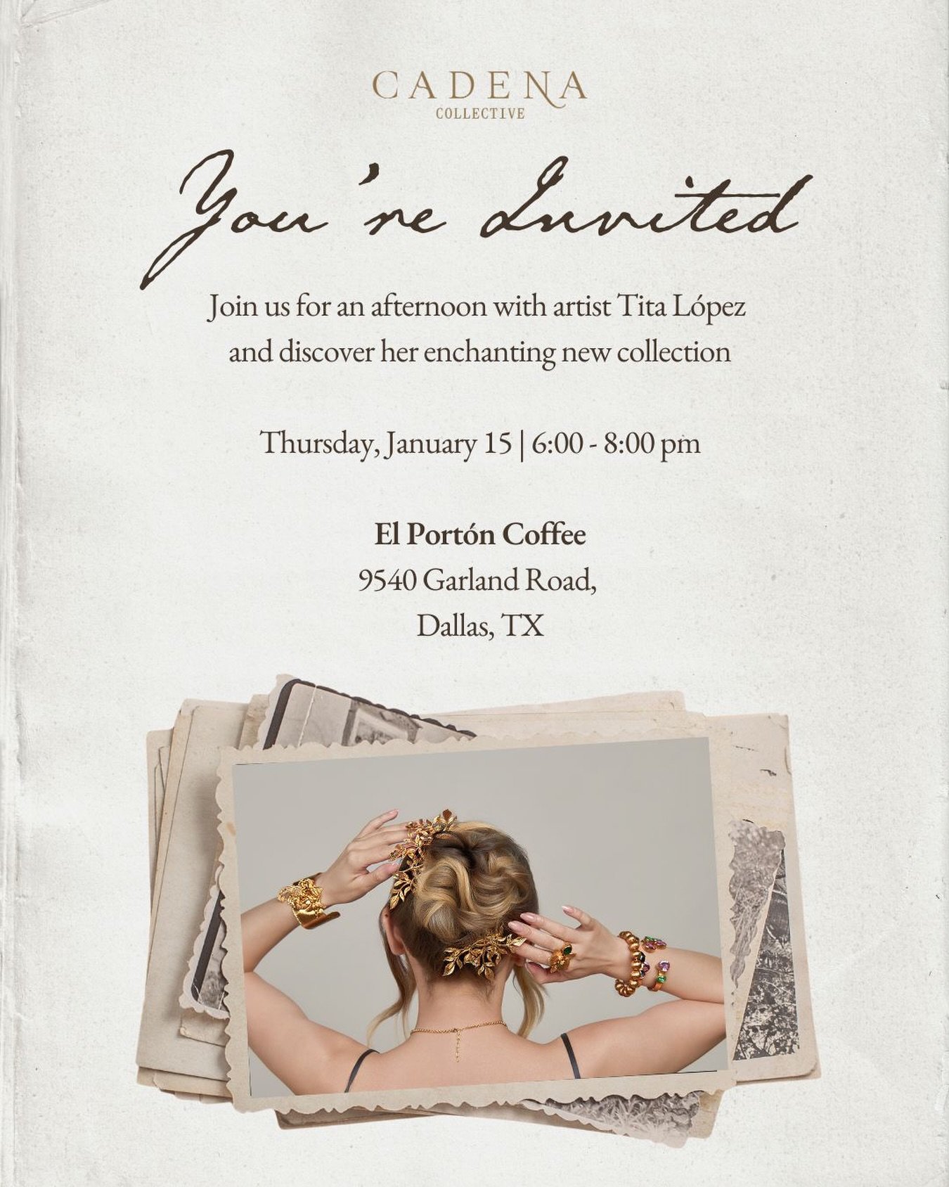 Dallas with love @cadenacollective  #dallasfashion #mexicanartist #jewelrydesigner #latinamericadesign #latinamericanart