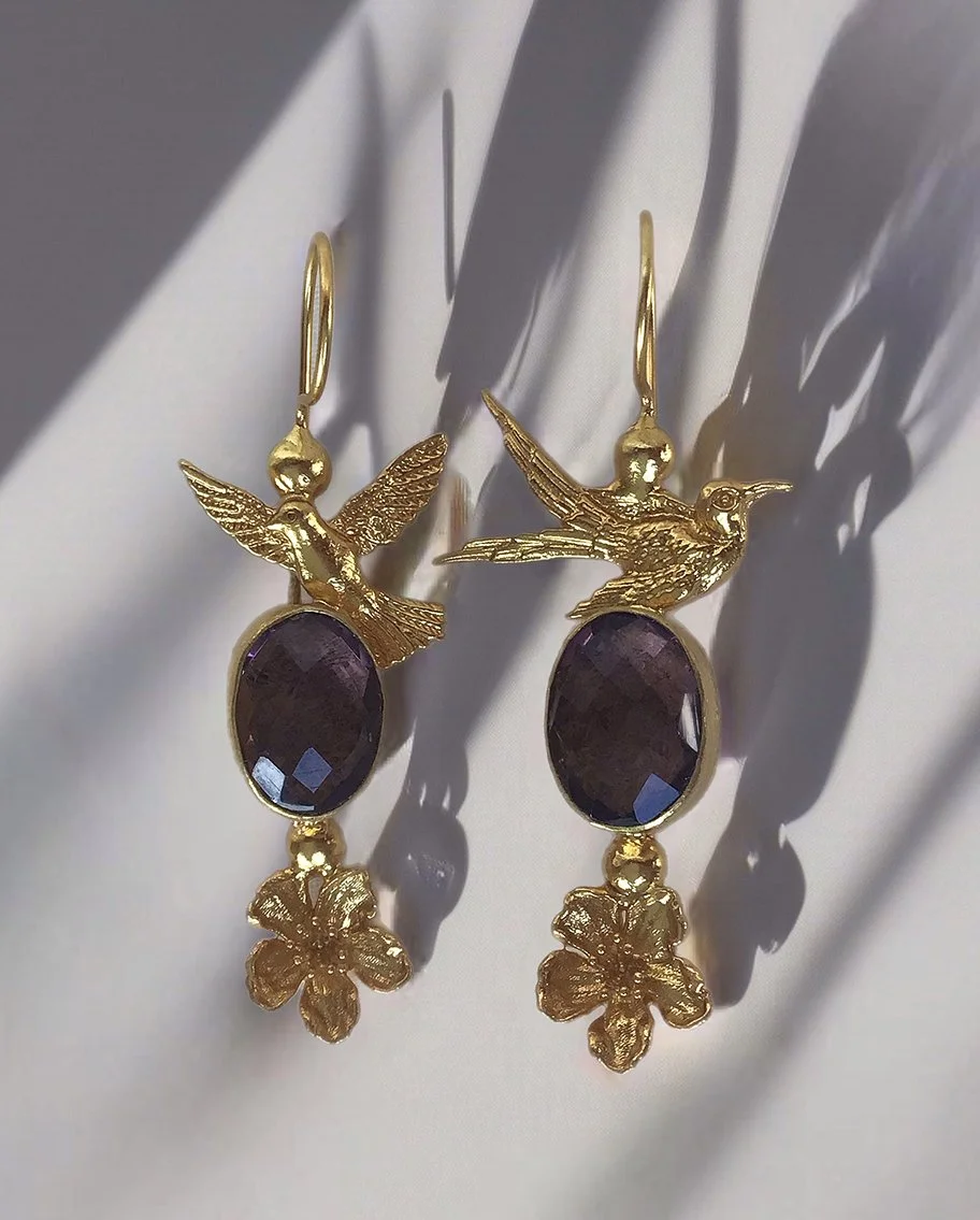 love birds earrings