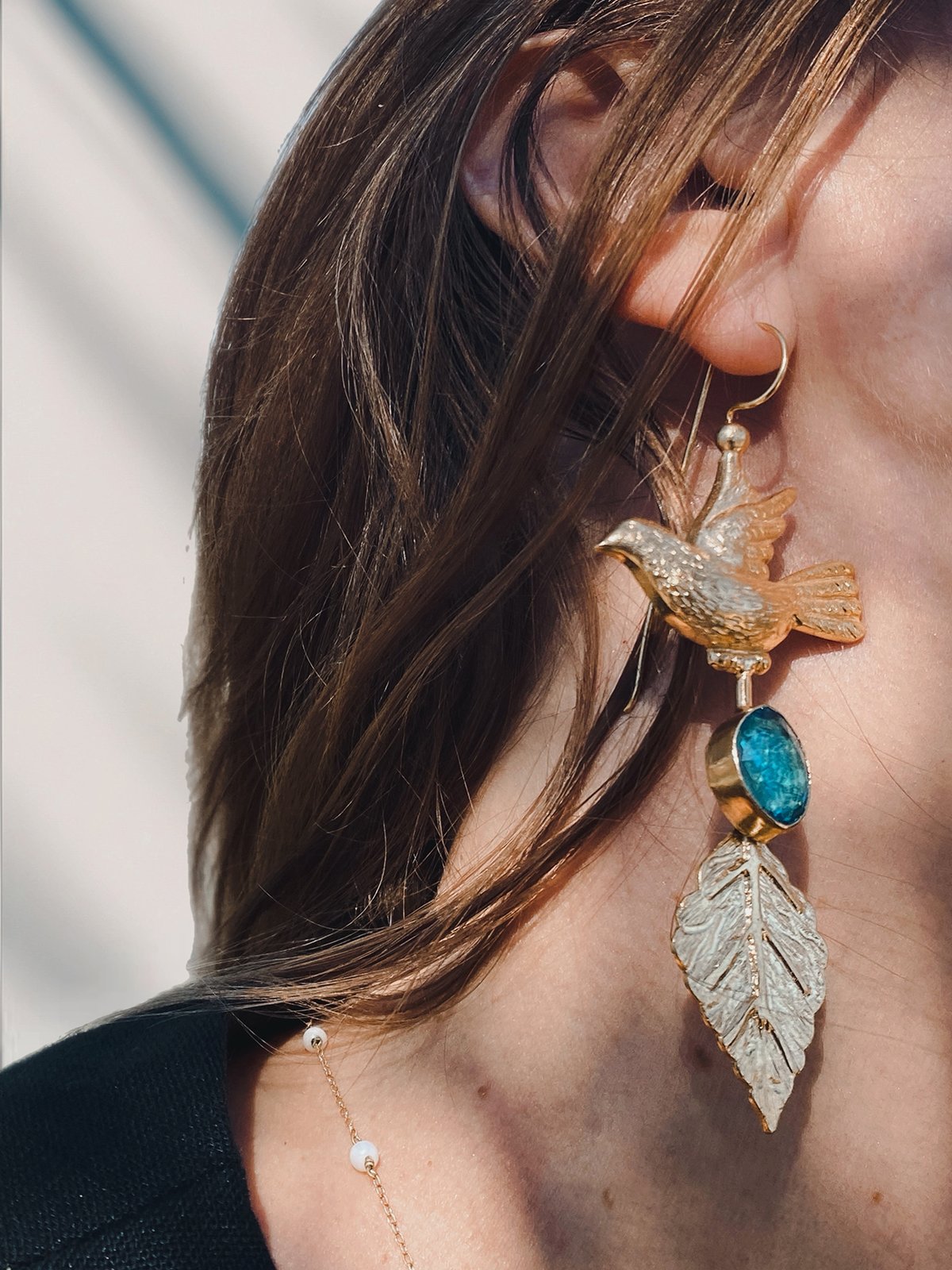 Bird Crystal Earrings