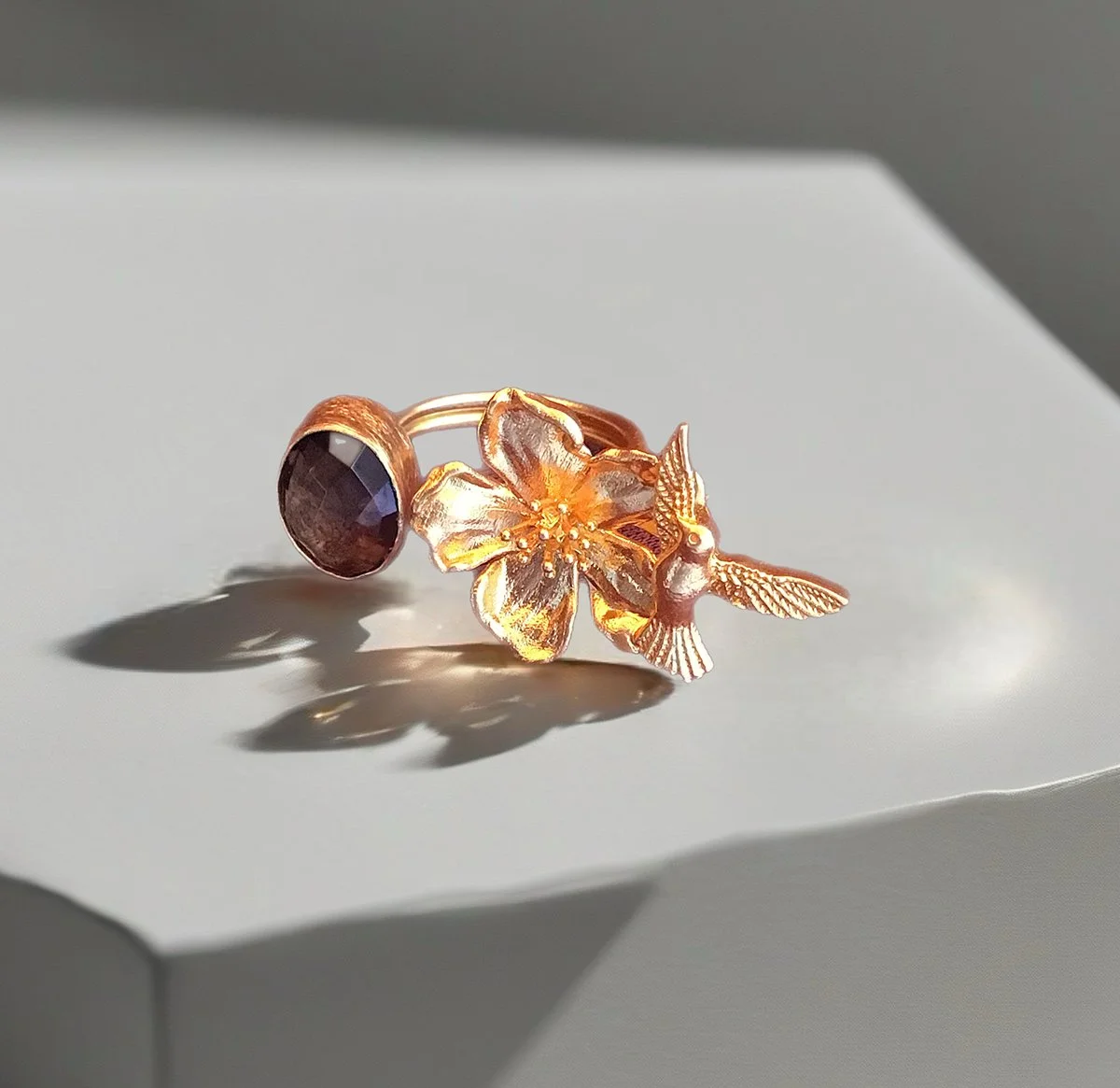 Bird & Blossom Ring