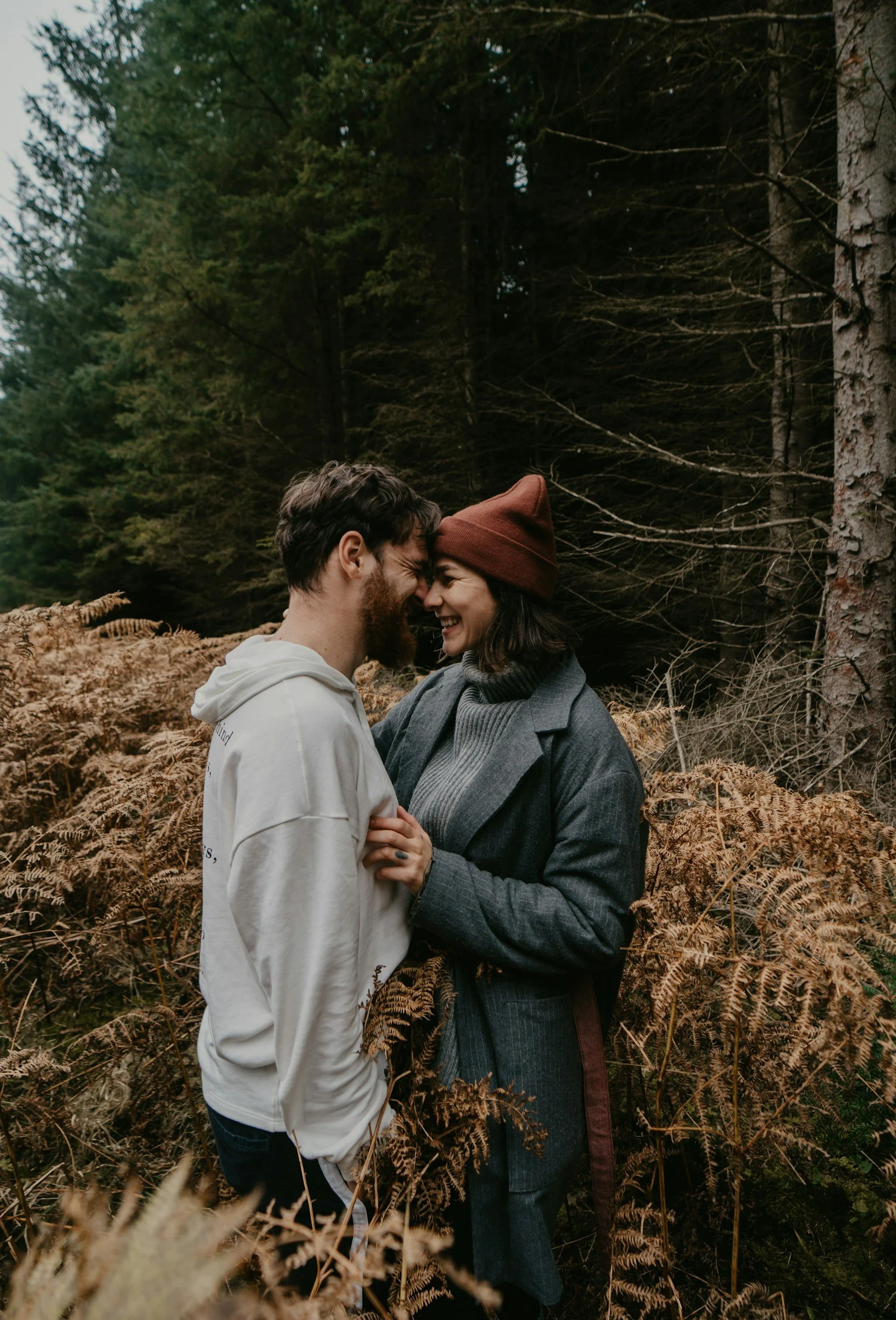 happy attached couple