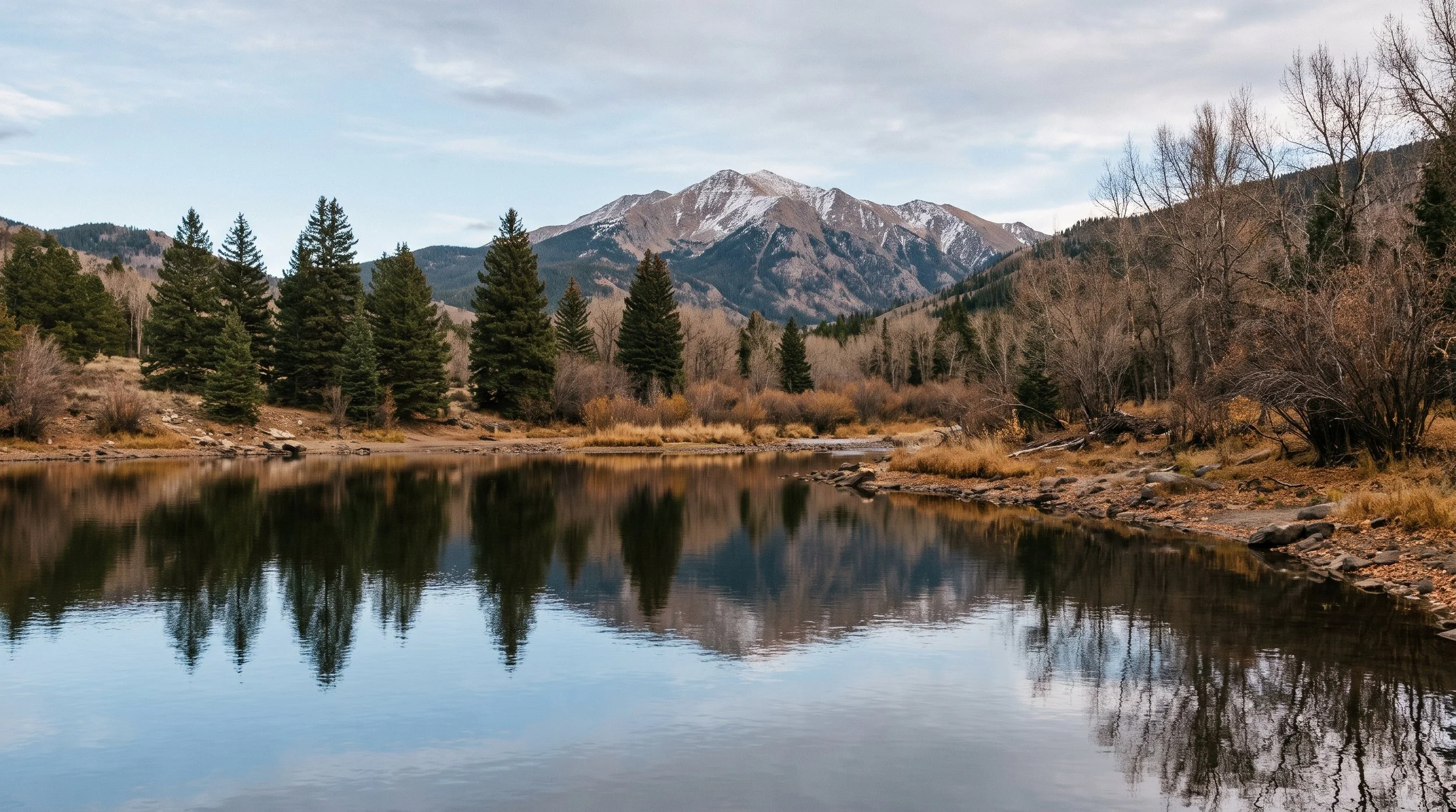 A serene mountain lake view in Colorado, representing inner peace and emotional grounding through healthy boundaries.