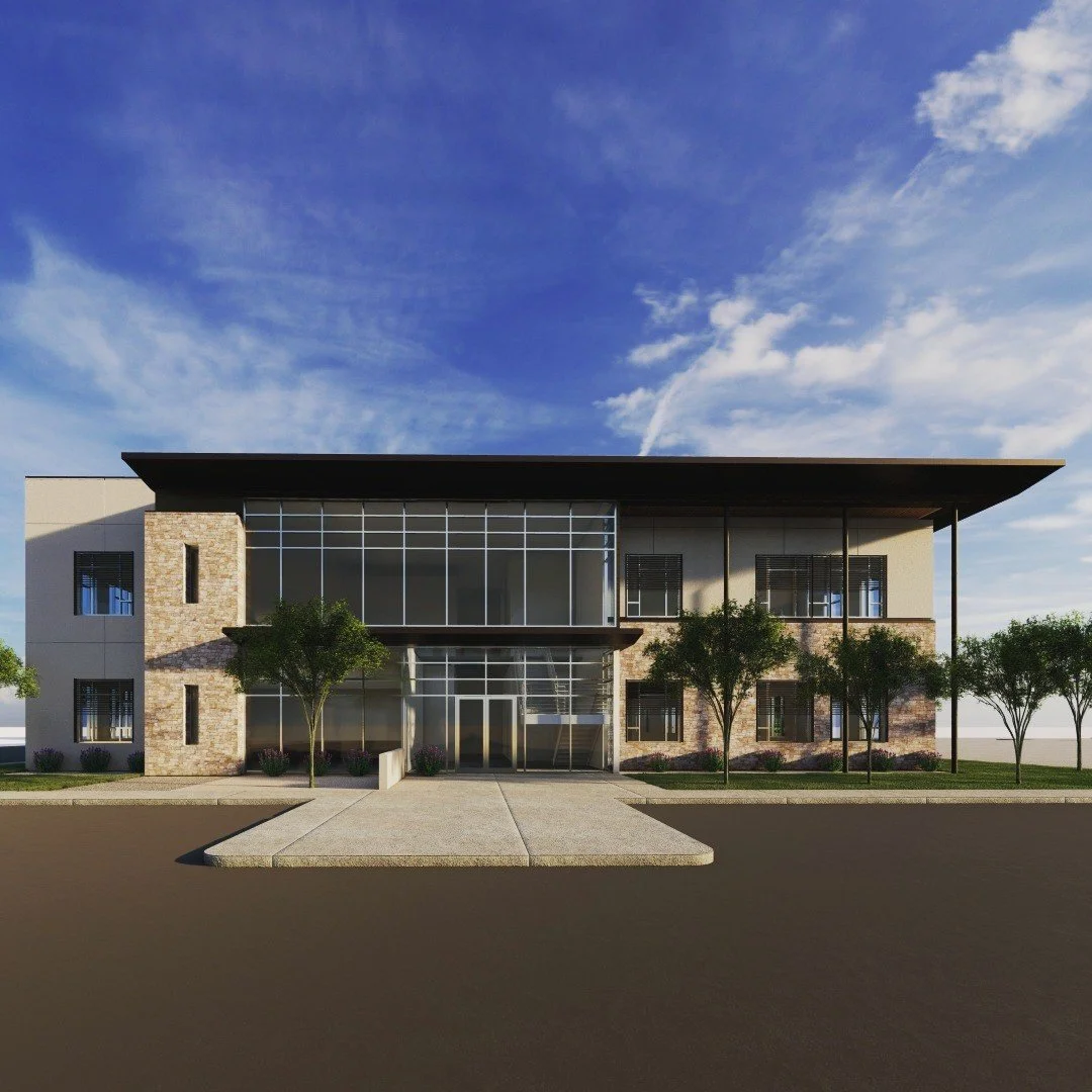 The dirt has started moving at 81st and Mingo in Tulsa, OK for a great client. This #rendering tells the story of what it will look like when it is complete. We are excited to see this commercial #office space come to life and are happy to share upda
