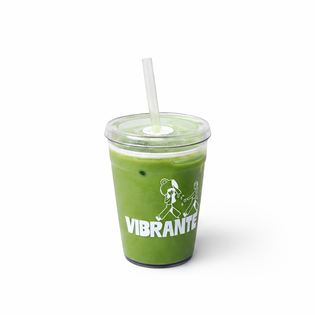Vibrante Cup Blanco – Vaso para Matcha Frío