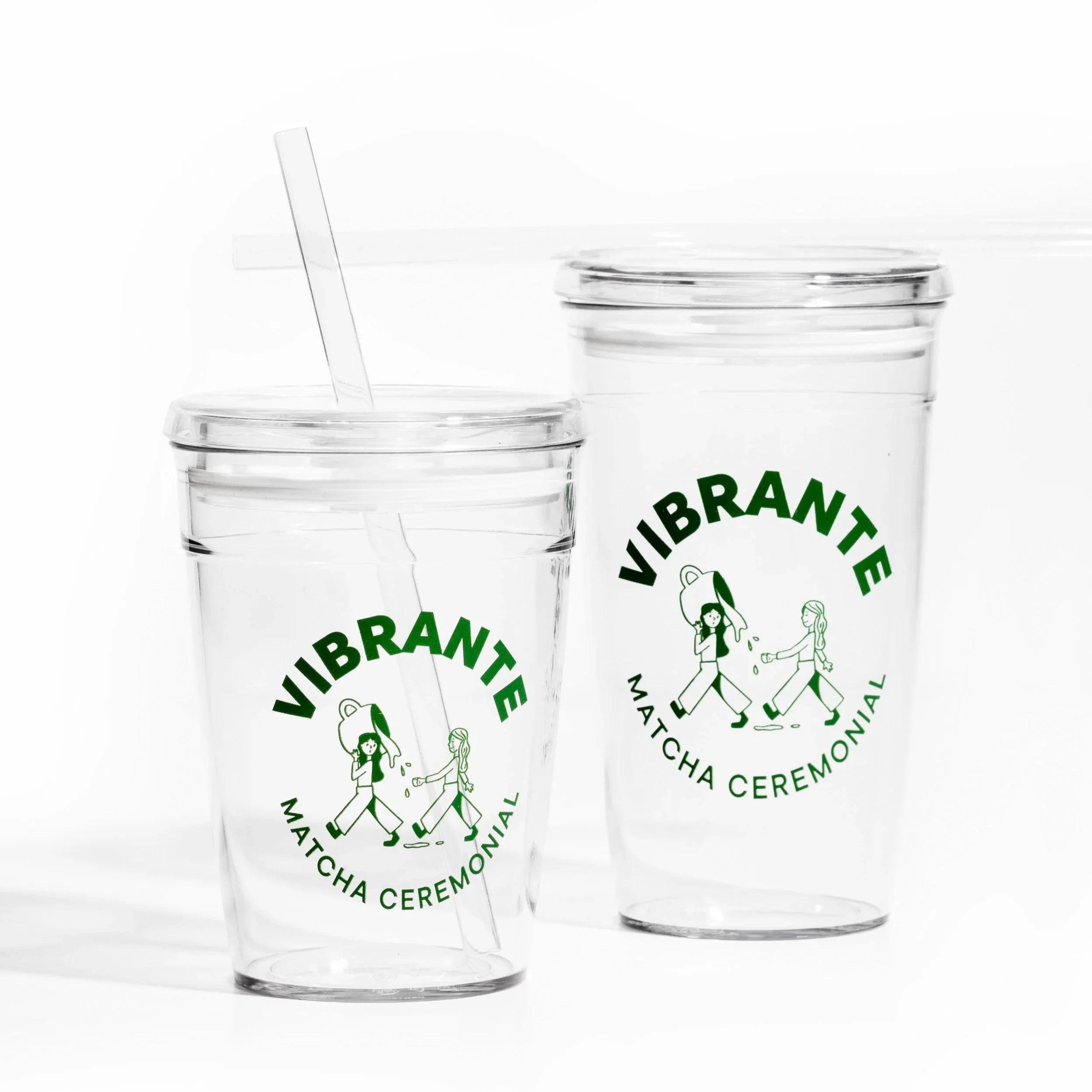 Vibrante Cup Verde – Vaso para Matcha Frío