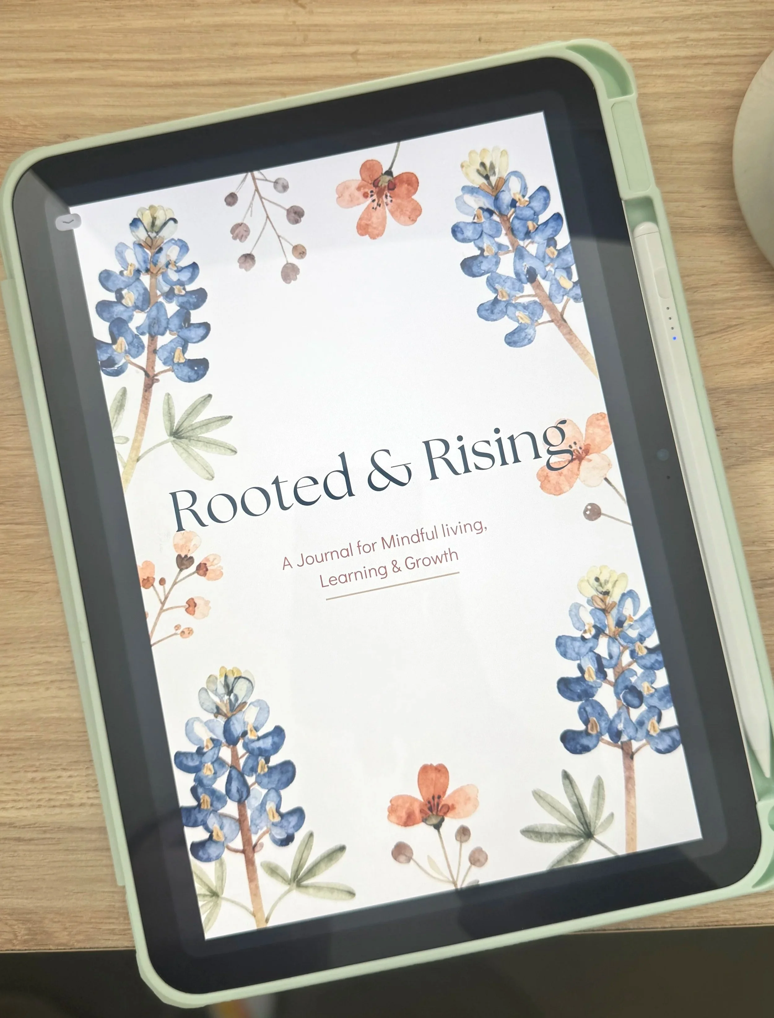Rooted & Rising 63pg Journal for Mindful living, Learning & Growth