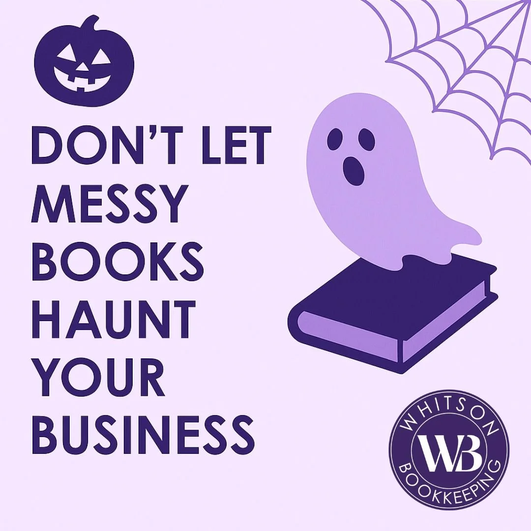 This Halloween, don't let your books scare you! 👻

At Whitson Bookkeeping, we help small businesses stay organized, confident, and fright-free all year long. 

Whether you&rsquo;re catching up on months of bookkeeping or just want to make sure thing