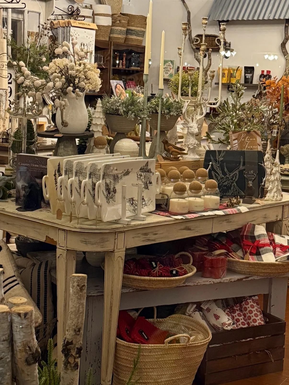 Gifts! Gifts! Gifts!  White Creek is all decked out for the holidays!! Let us help make it easy for you. We offer gift wrap and customized gift baskets! Come find us in beautiful downtown Landrum, SC!
