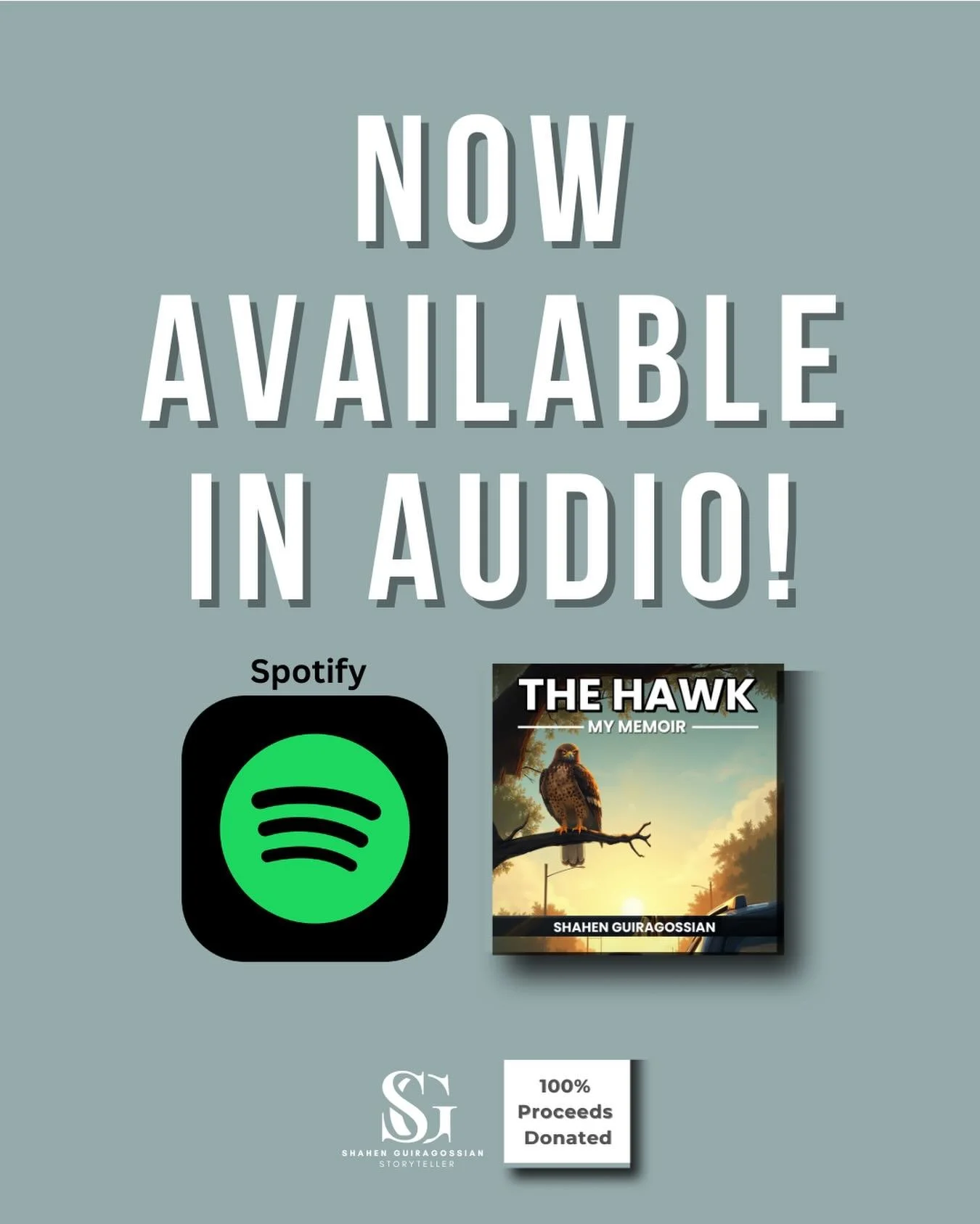 At 88 years old, Shahen Guiragossian wrote The Hawk &mdash; a memoir shaped by resilience, brotherhood, and the enduring legacy of the Armenian Genocide.

The audiobook version of this powerful memoir is now available on Spotify.

This story of survi