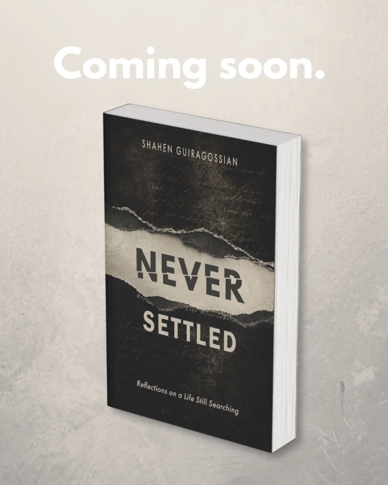This is the book I&rsquo;ve been working on.

Never Settled: Reflections of a Life Still Searching

I wrote this at a point in my life when I thought I should feel settled.

I didn&rsquo;t.

And I still don&rsquo;t.

If you&rsquo;ve ever looked at yo