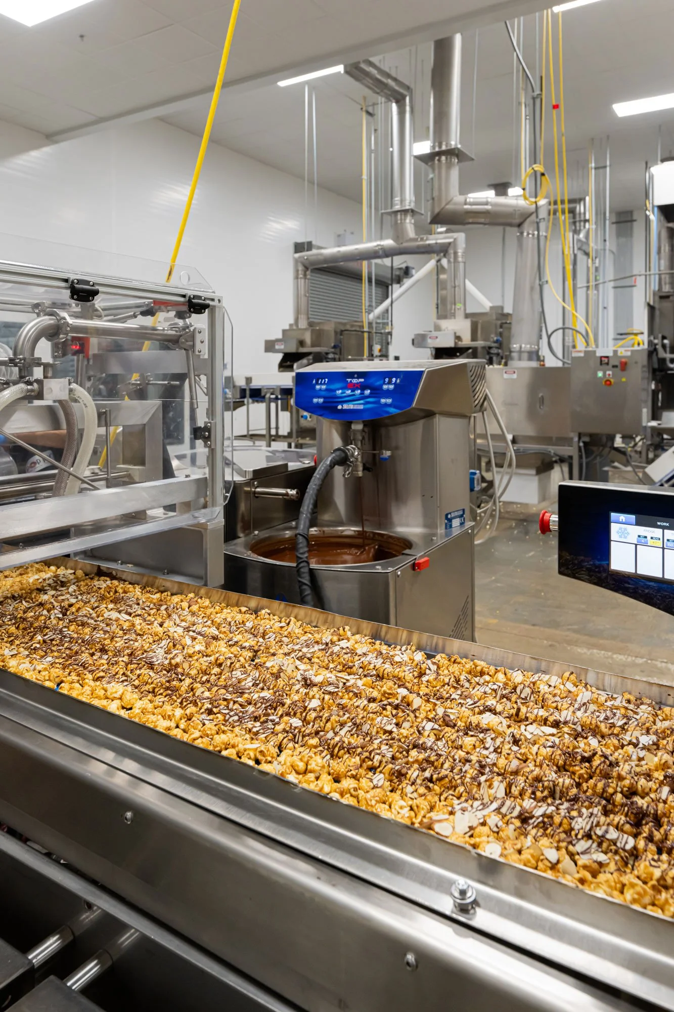 Poppy's Popcorn Interior with conveyor component.