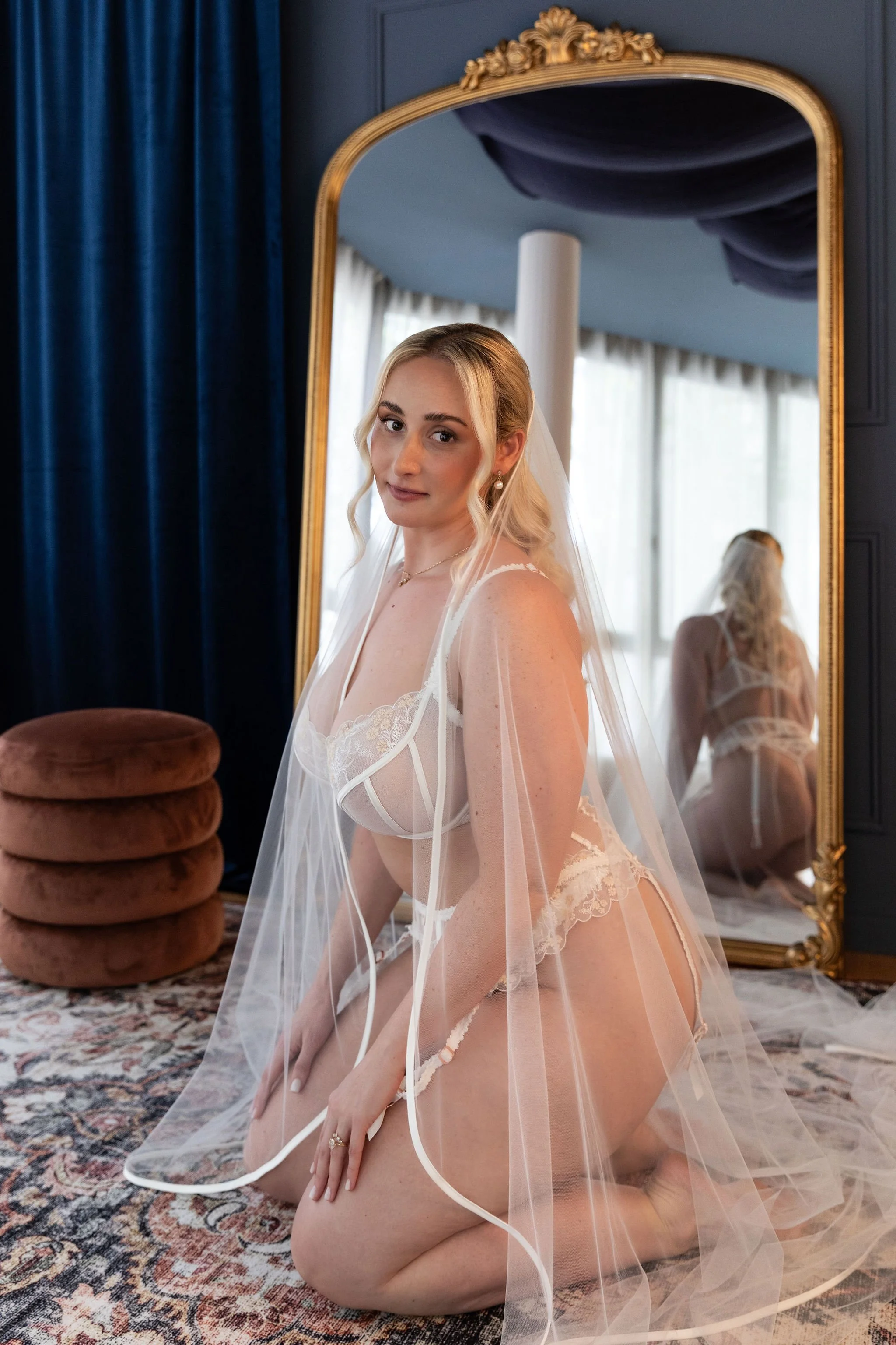 Bridal boudoir Polaroids and album, a wedding gift for the groom, Mallorca