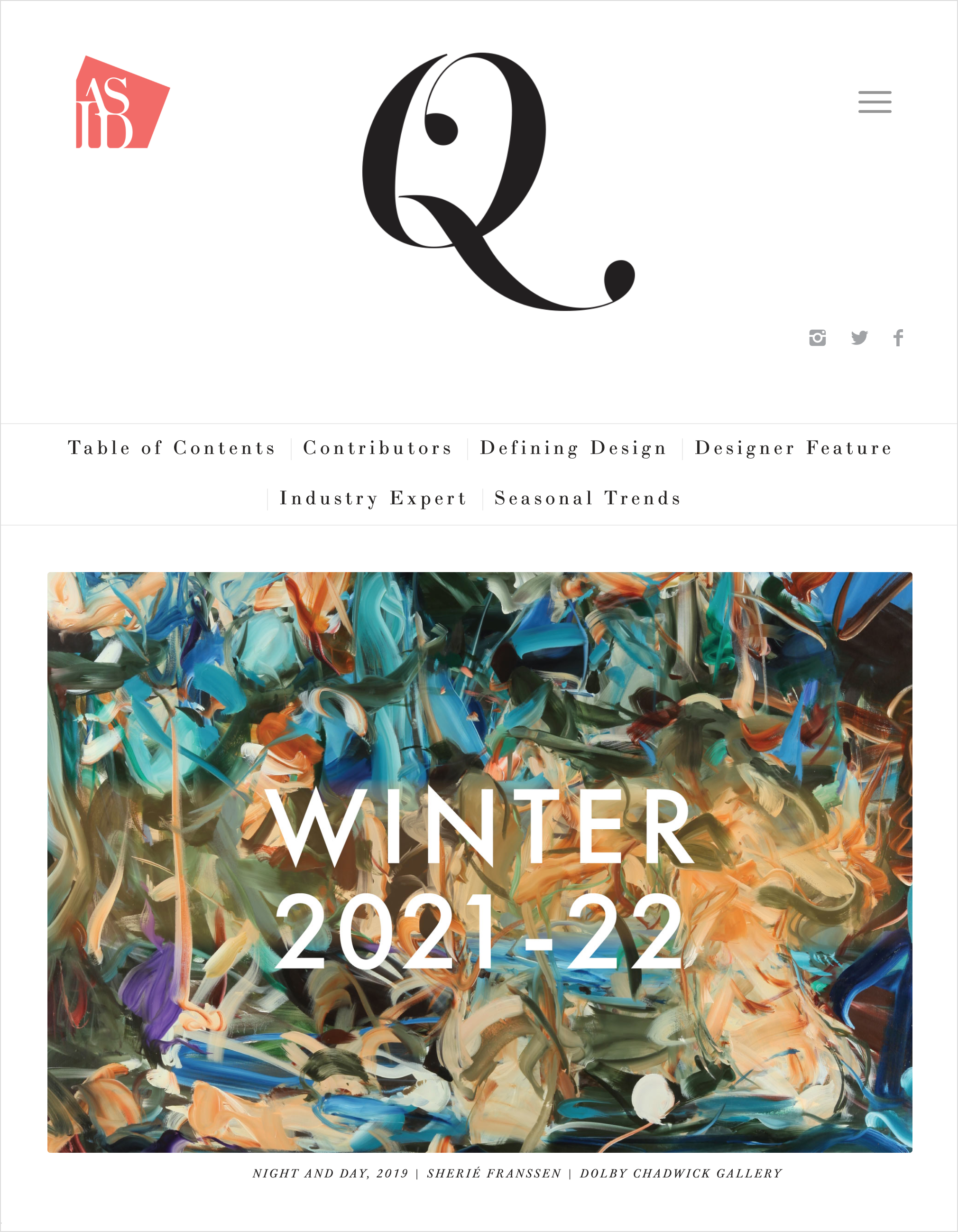 ASID DESIGN QUARTERLY, WINTER 2021-22