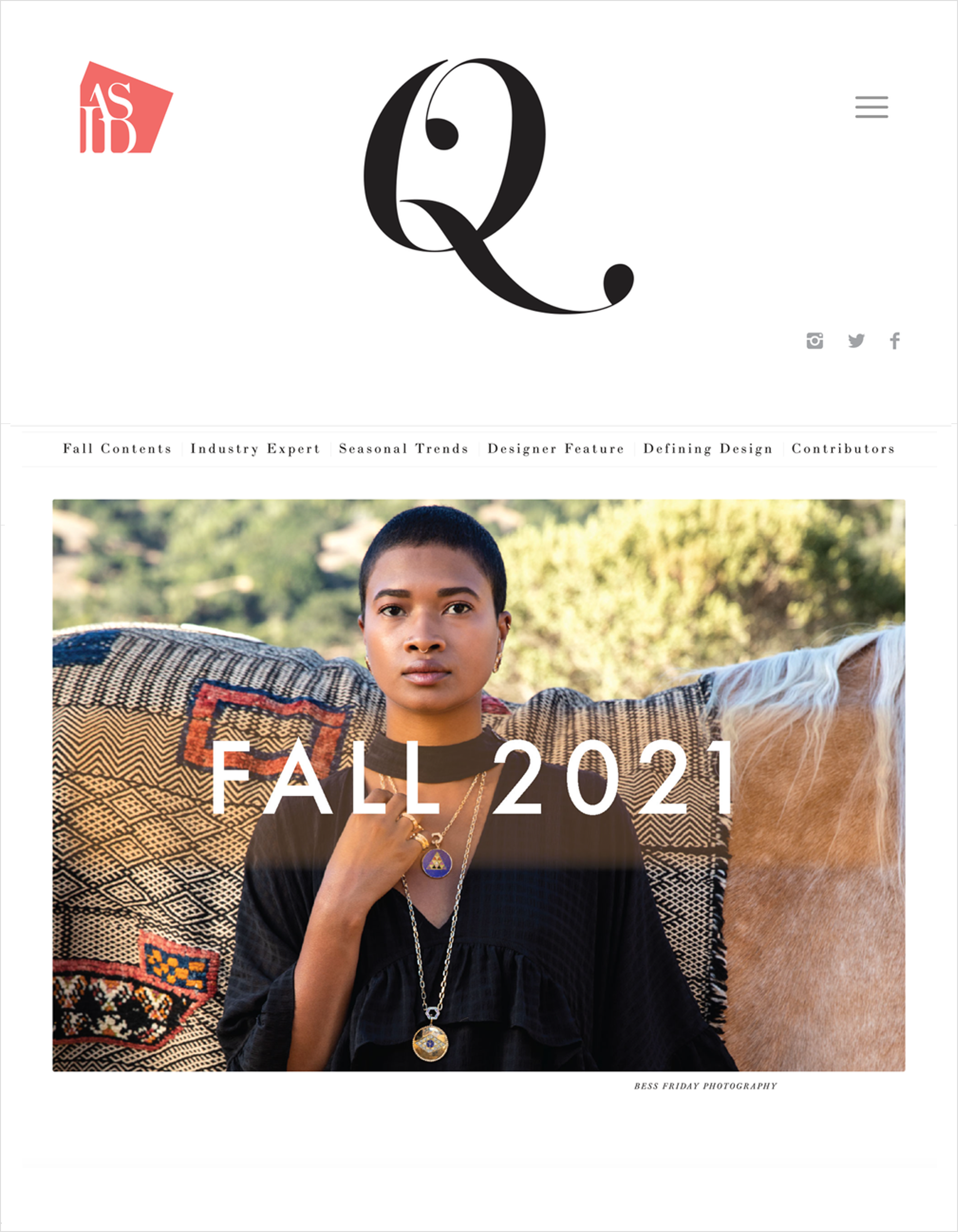 ASID DESIGN QUARTERLY, FALL 2021