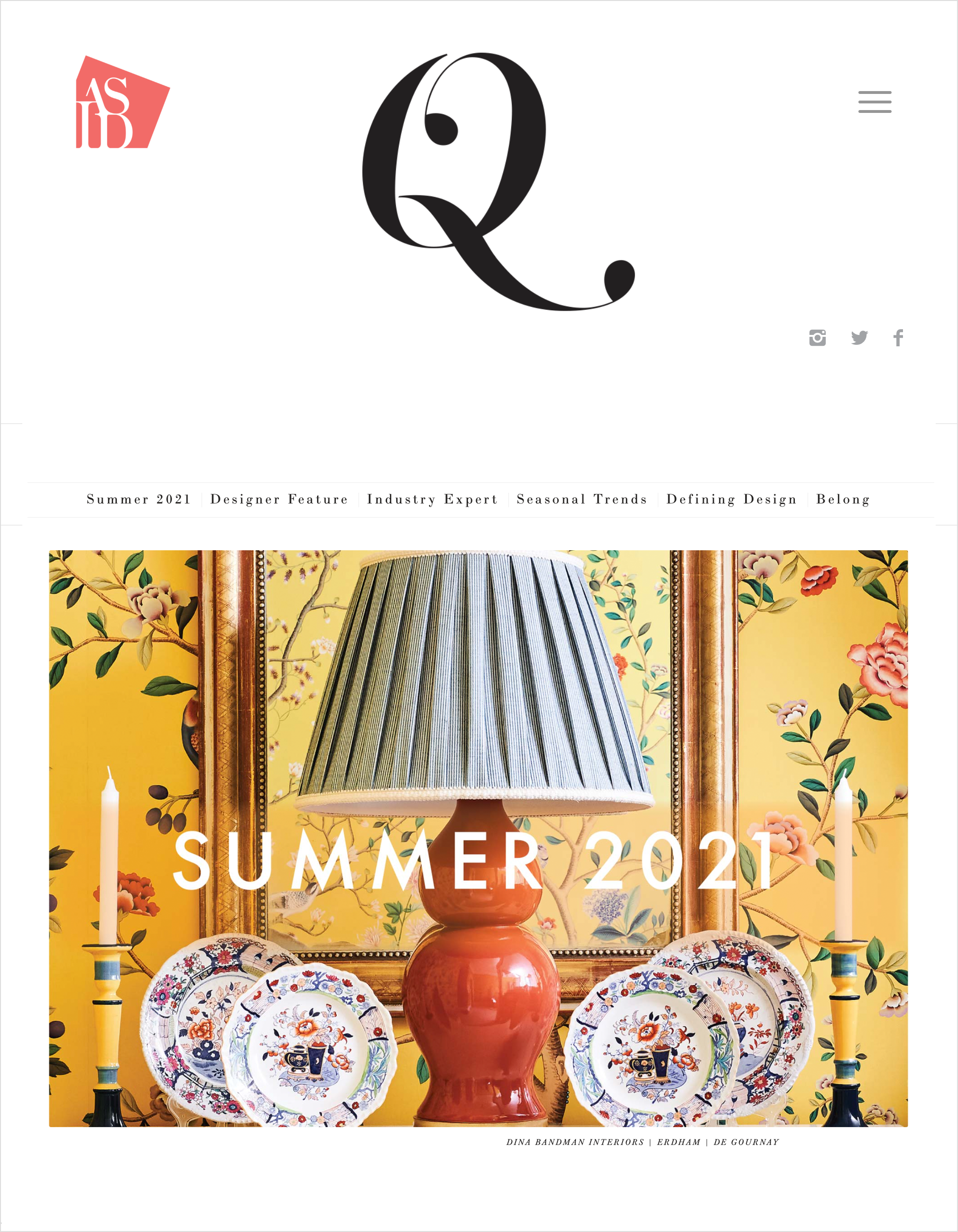    ASID DESIGN QUARTERLY, SUMMER 2021