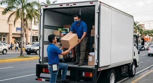 Camion entregando Producto