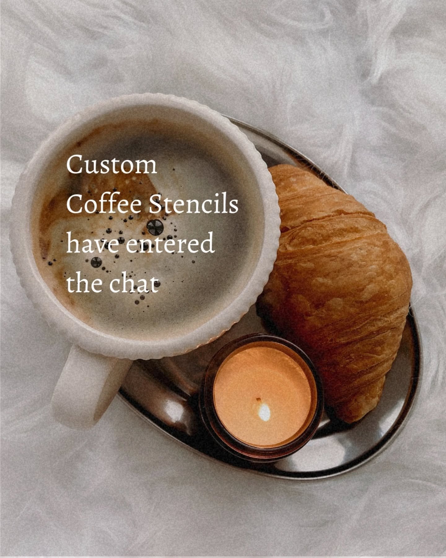 Custom Coffee Stencils have entered the chat ☕ Order yours at www.jacofallcraftz.com or DM me 

#coffeestencil #brandedcoffee #weddingcoffee