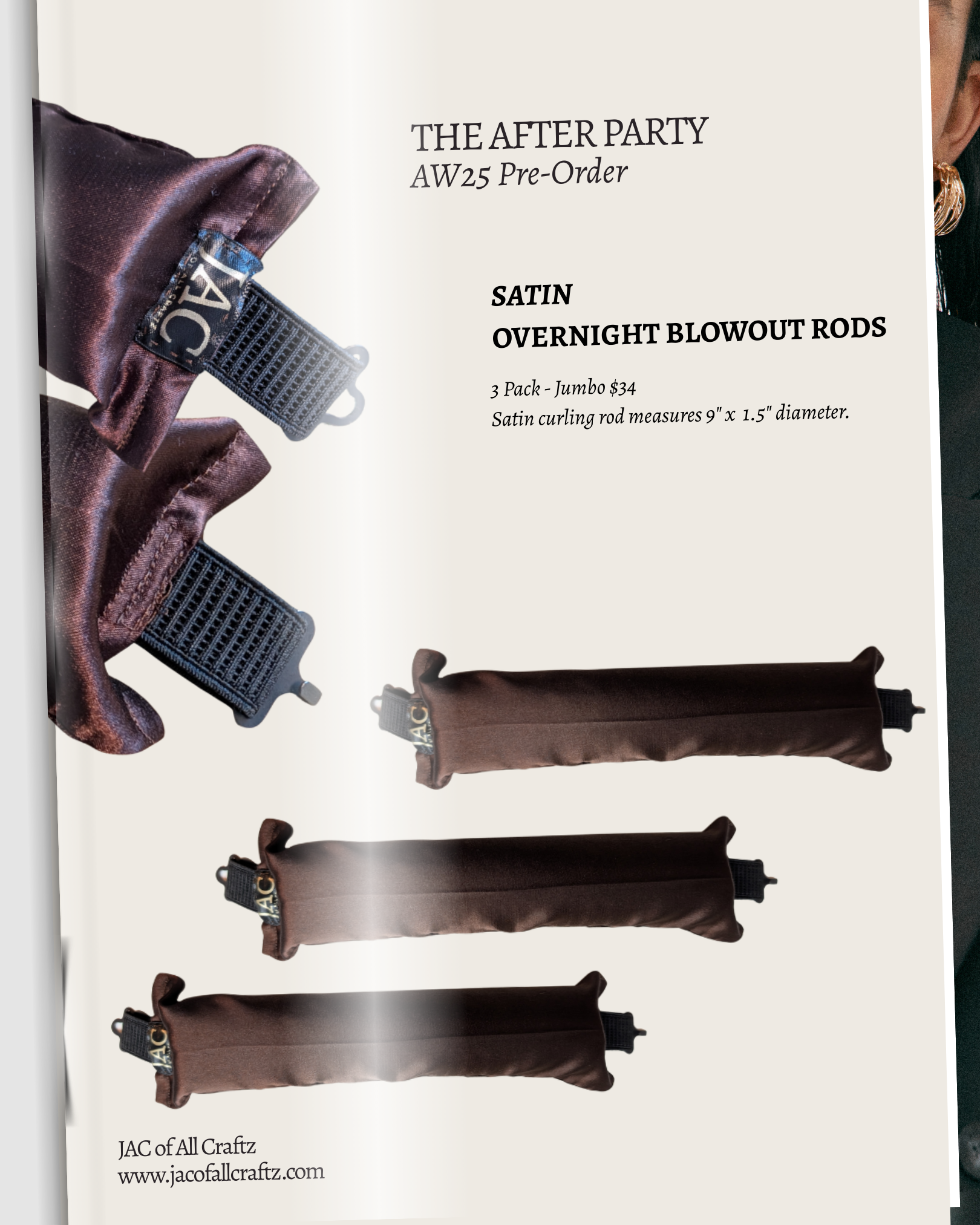 PRE-ORDER Satin Overnight Blowout Rods: NOCTURNE