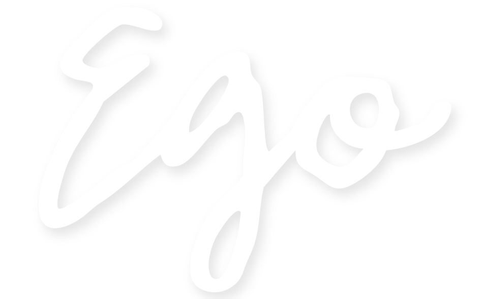 White cursive text spelling 'Eyo' on a black background.