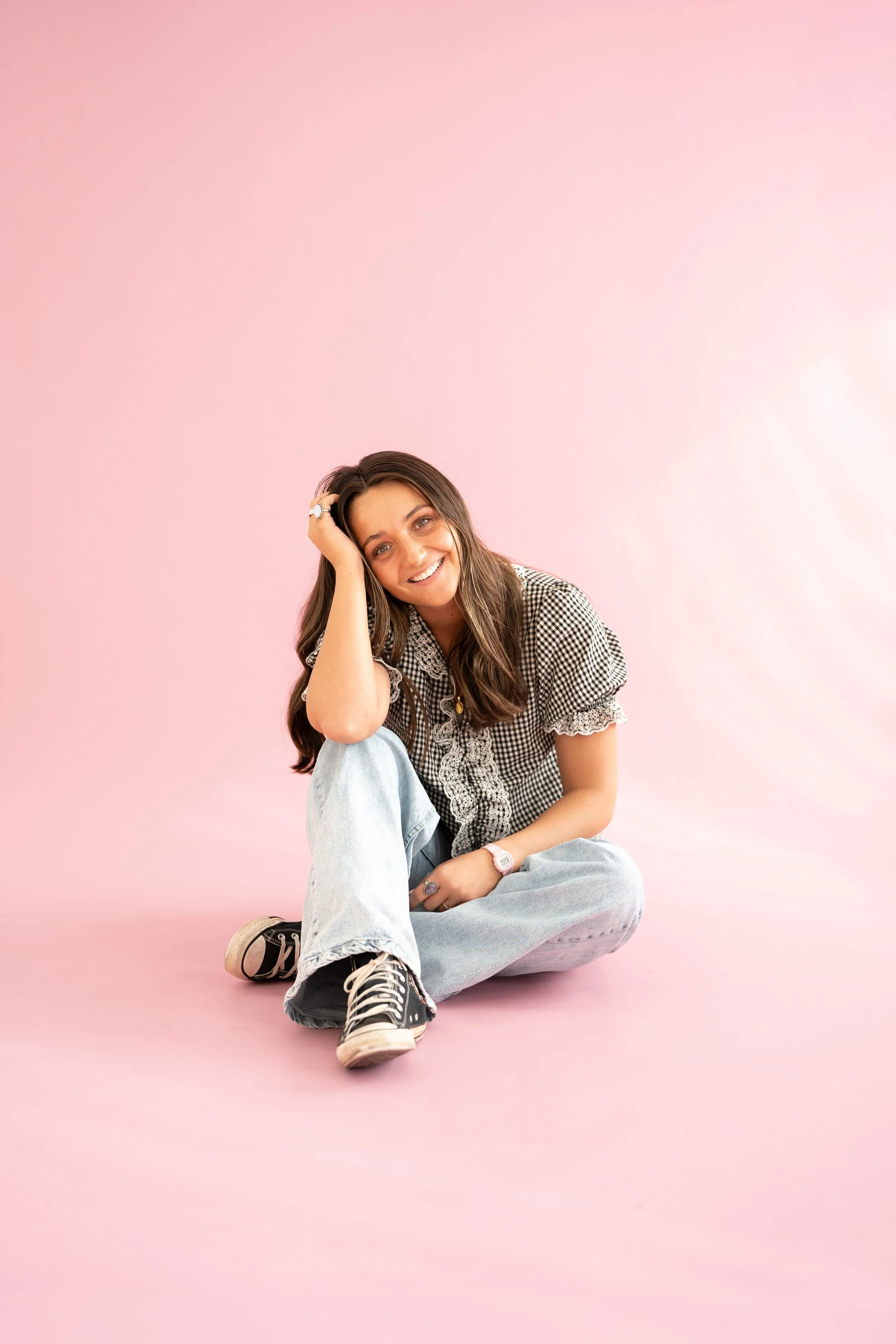 Creative senior portrait