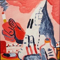 Untitled. acrylic on canvas, 8'' x 8''