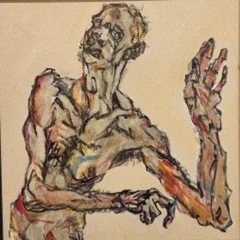 Untitled. Mixed media on canvas, 12”x12”