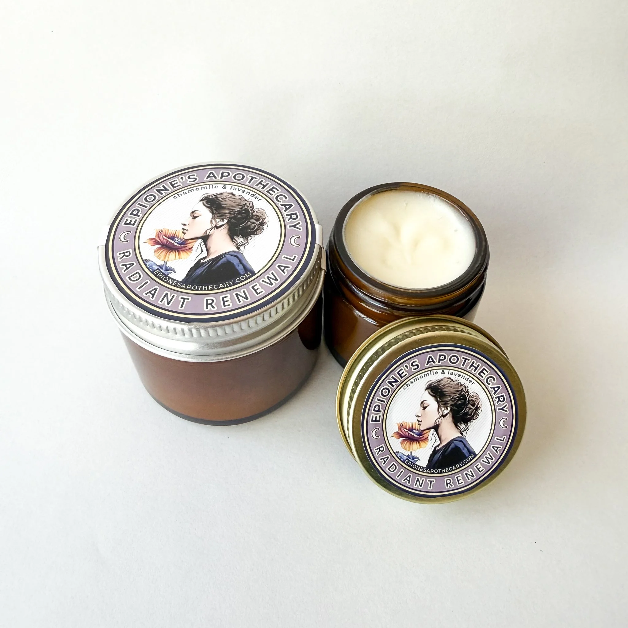 Radiant Renewal: Chamomile & Lavender
1 oz $16 - 2 oz $30