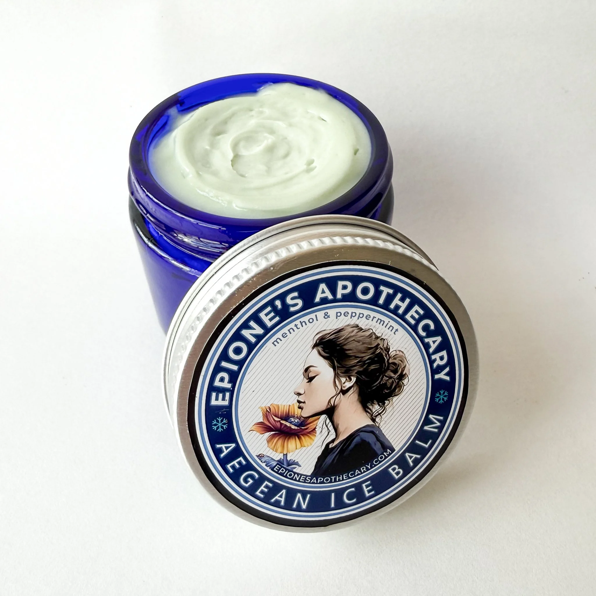 Aegean Ice Balm: peppermint & menthol 1 oz: $18, 2 oz $32