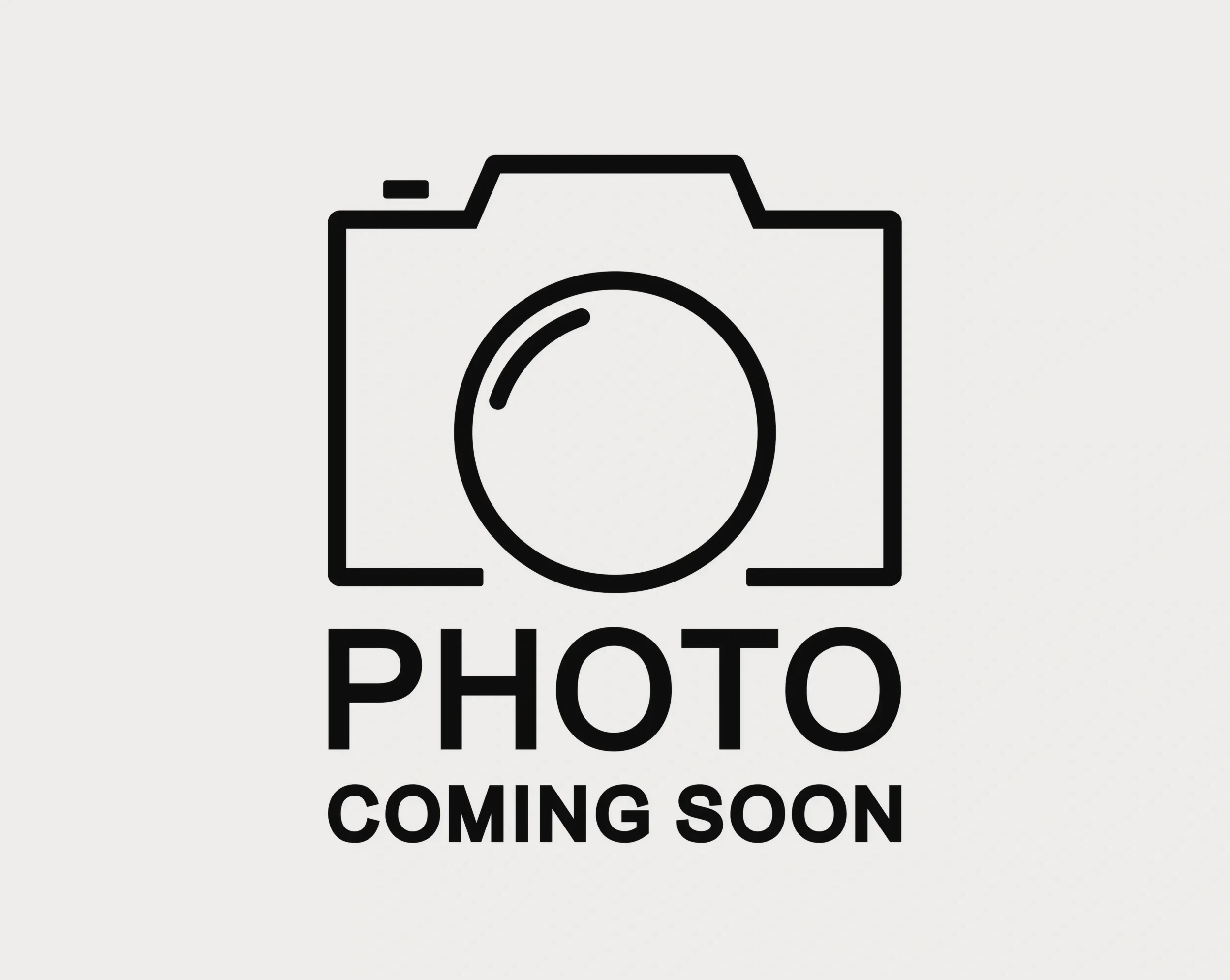 Placeholder image with a camera icon and the words "Photo Coming Soon"