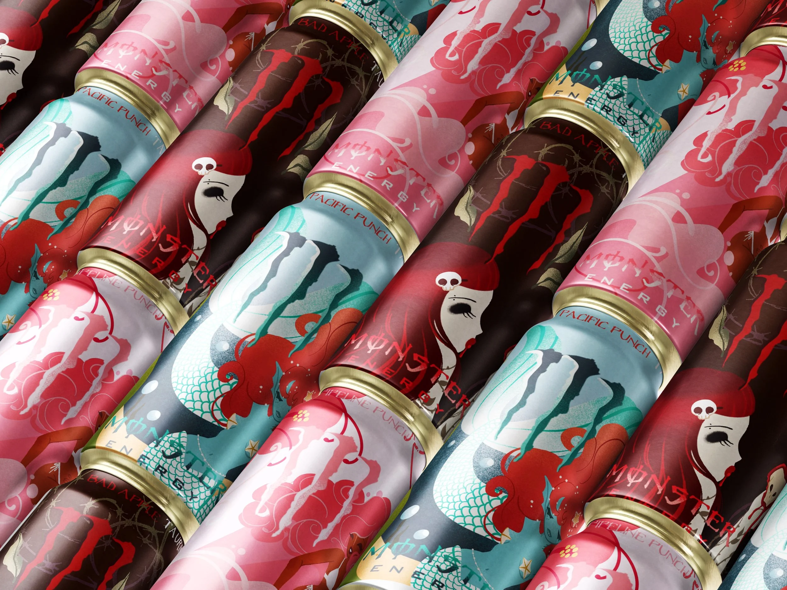 Limited Edition Juice Monster Can Mock Designs