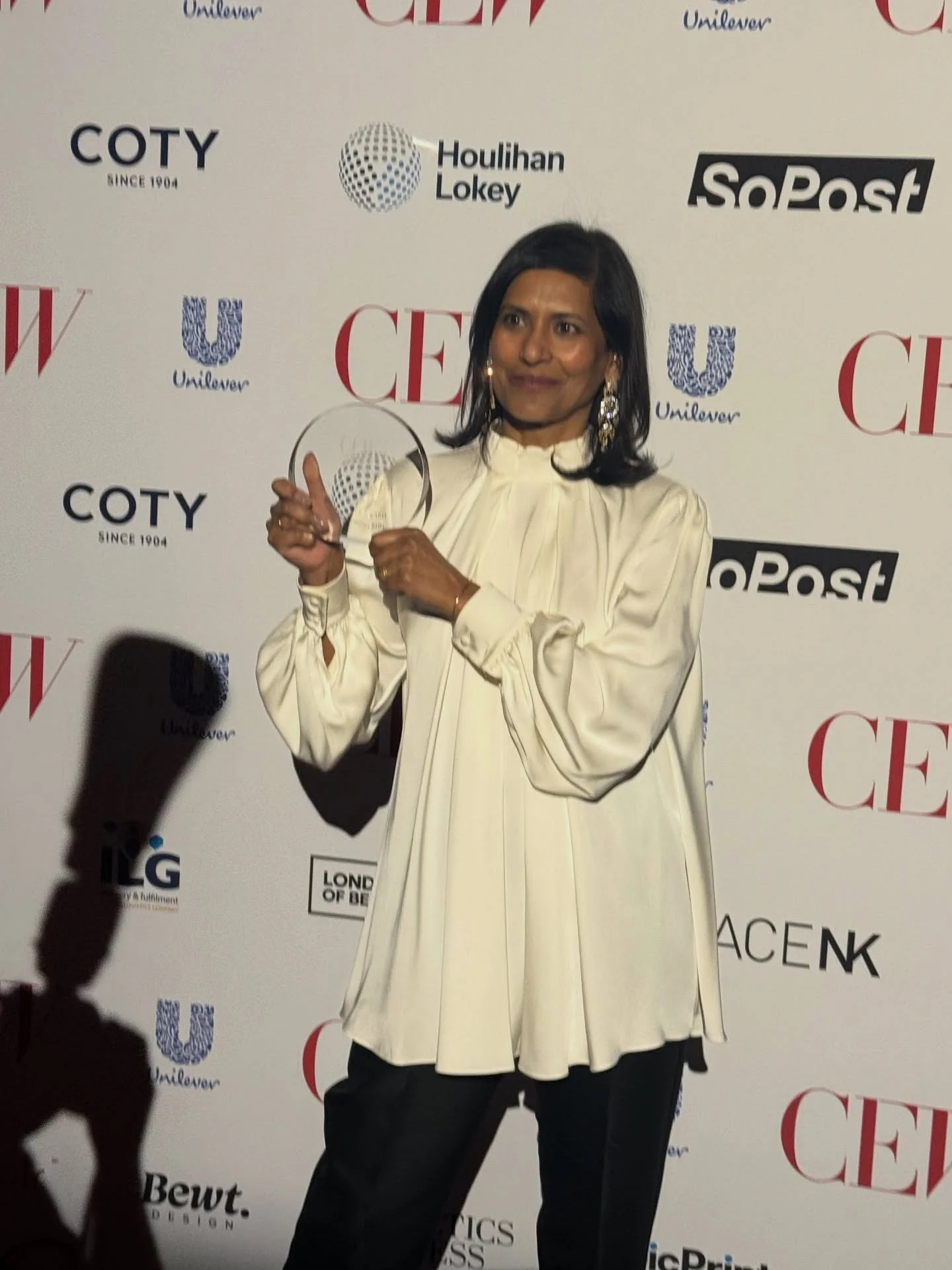 Last night we had the privilege to watch our much adored client @rubyhammer win a hugely deserved @cew_uk Achievers Award. What a joy to witness Ruby be honoured by the very industry she loves and adores. She has selflessly served and championed the 