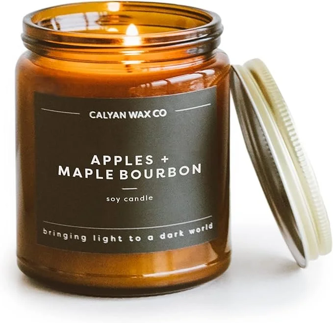 Calyan Wax Apples and Maple Bourbon Candle