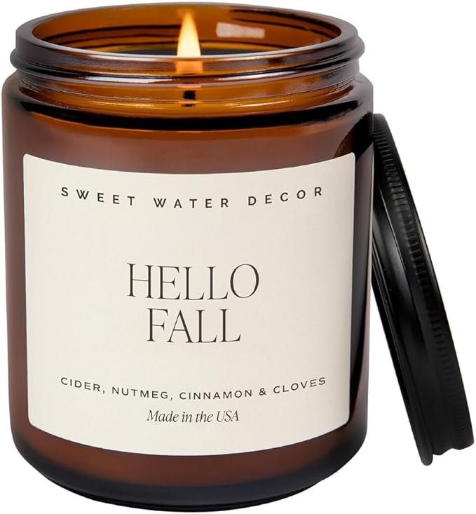 Hello Fall Candle