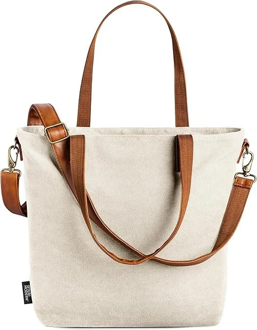 Simple Modern Canvas Tote Bag