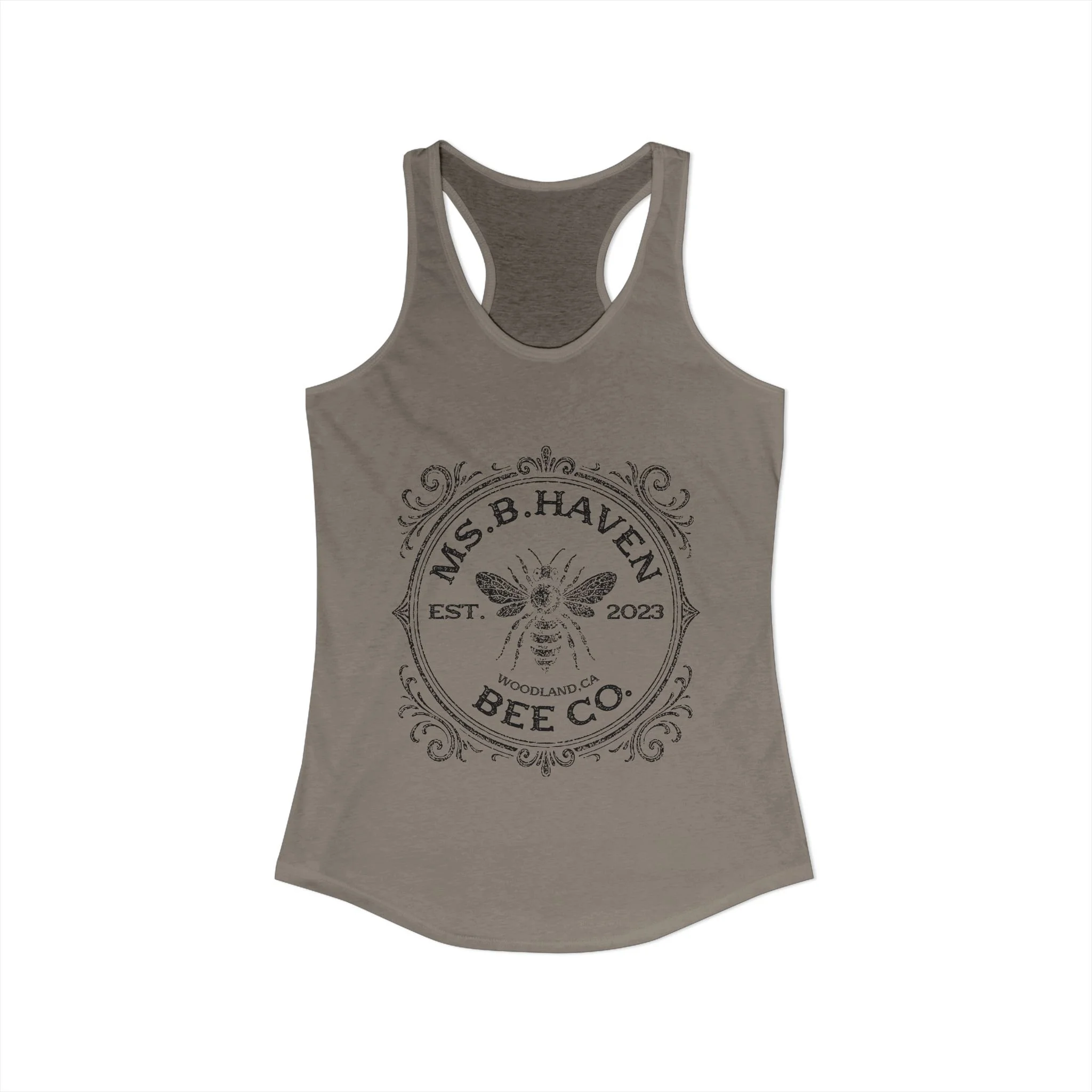 Bee Co. Racerback Tank (White, Grey, Hot Pink, Peach)