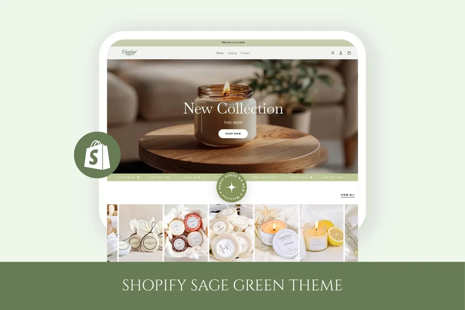 Boho Sage Green Shopify Theme