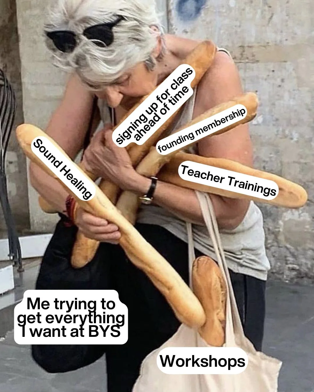 ✨BYS highlight reel: memes, homemade merch, special workshops, @luckysbakehouse 💌

This week is off to a stellar start especially with the 10:30am M,W,F Kaiut schedule addition, upcoming golden retriever yoga with @teeenyyyy and more 🥲