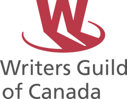 Writers Guild of Canada logo with red and black design.
