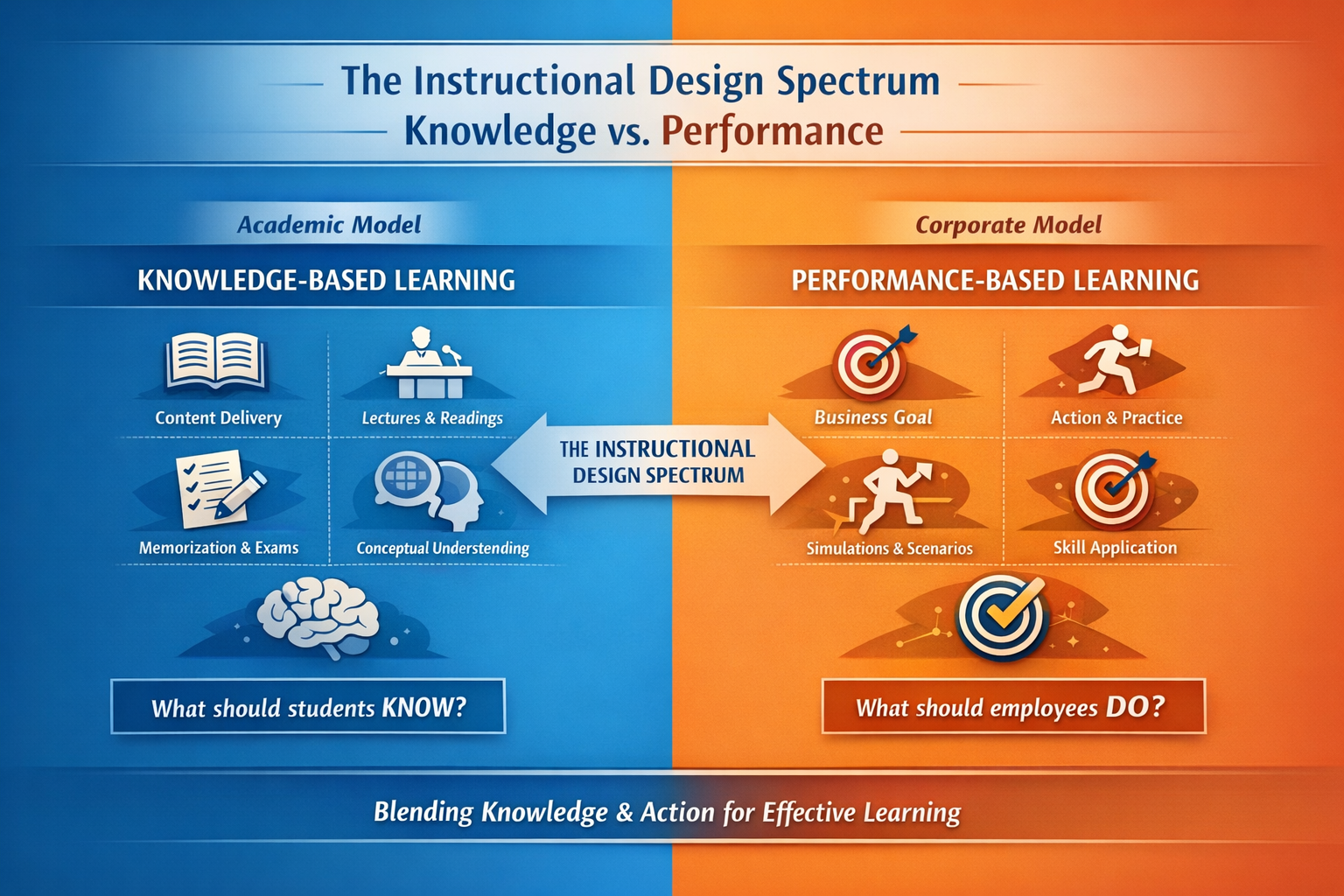 Action Mapping vs.                       Academic Knowledge Design
