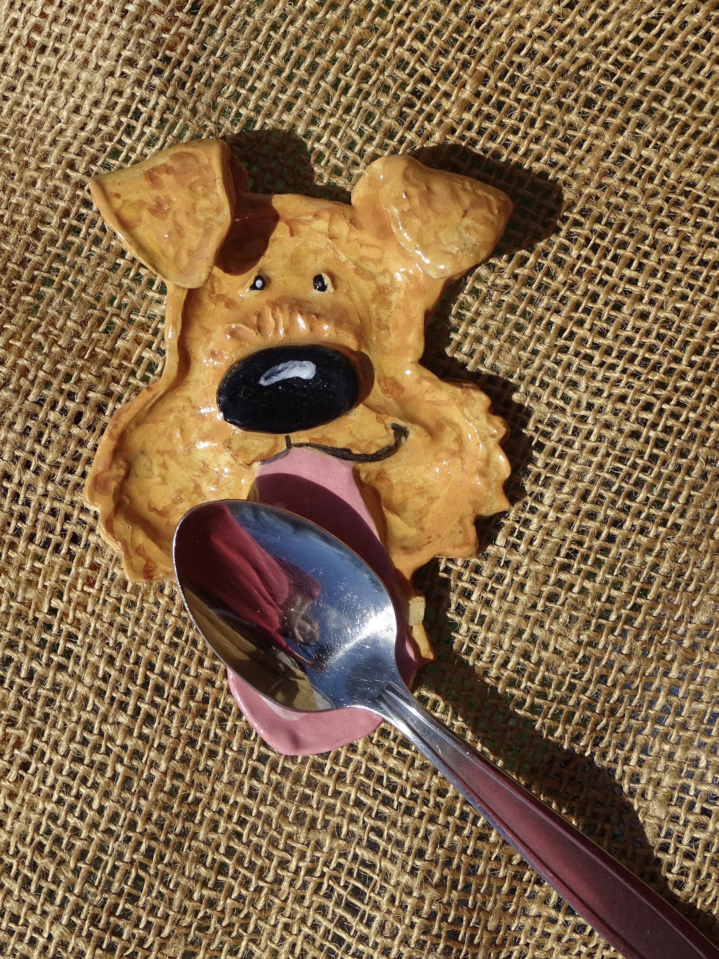 Yummmy Lickity Good Airedale Terrier Spoon Rest