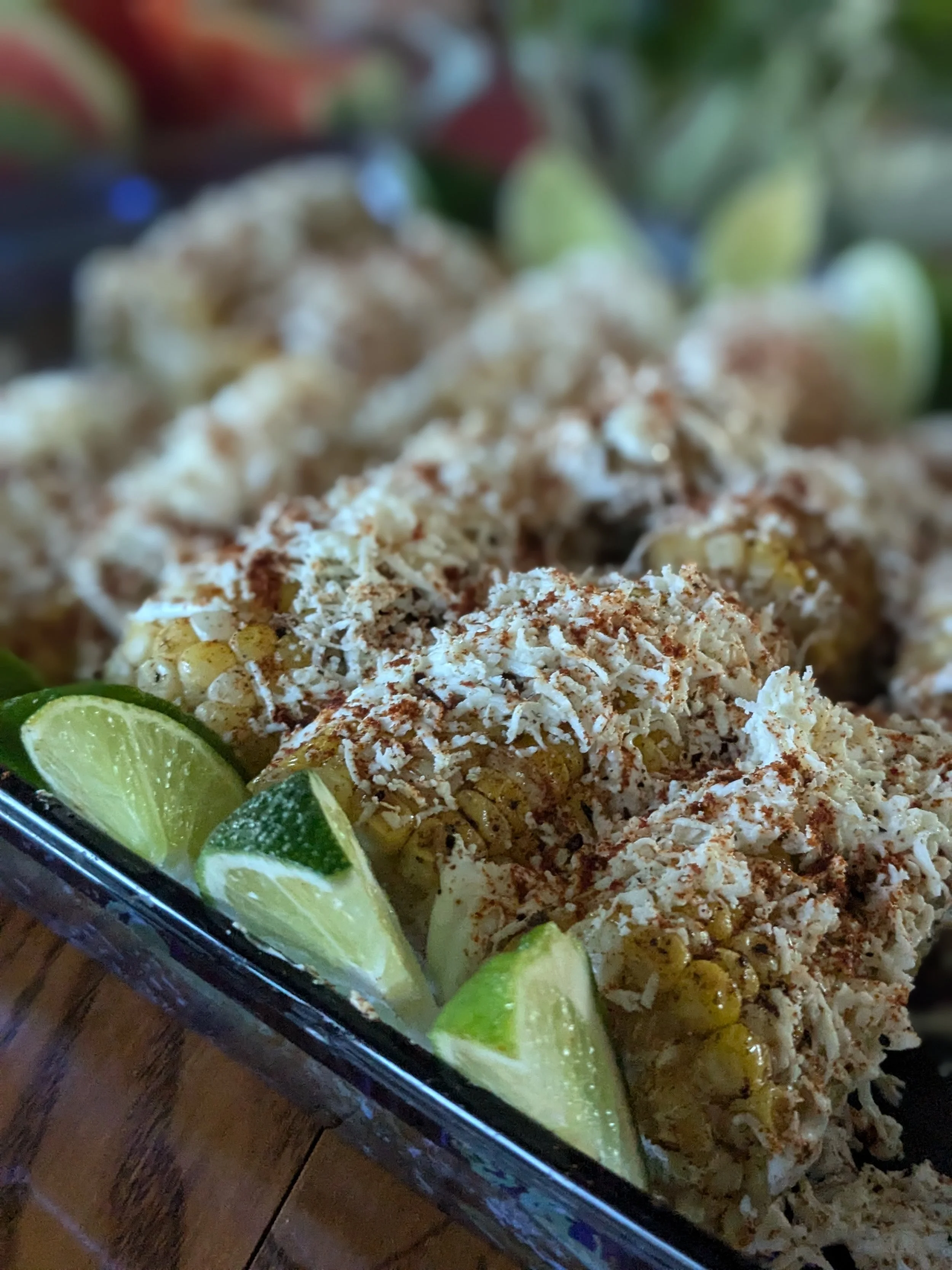 Mexican-style grilled corn - personal chef MA