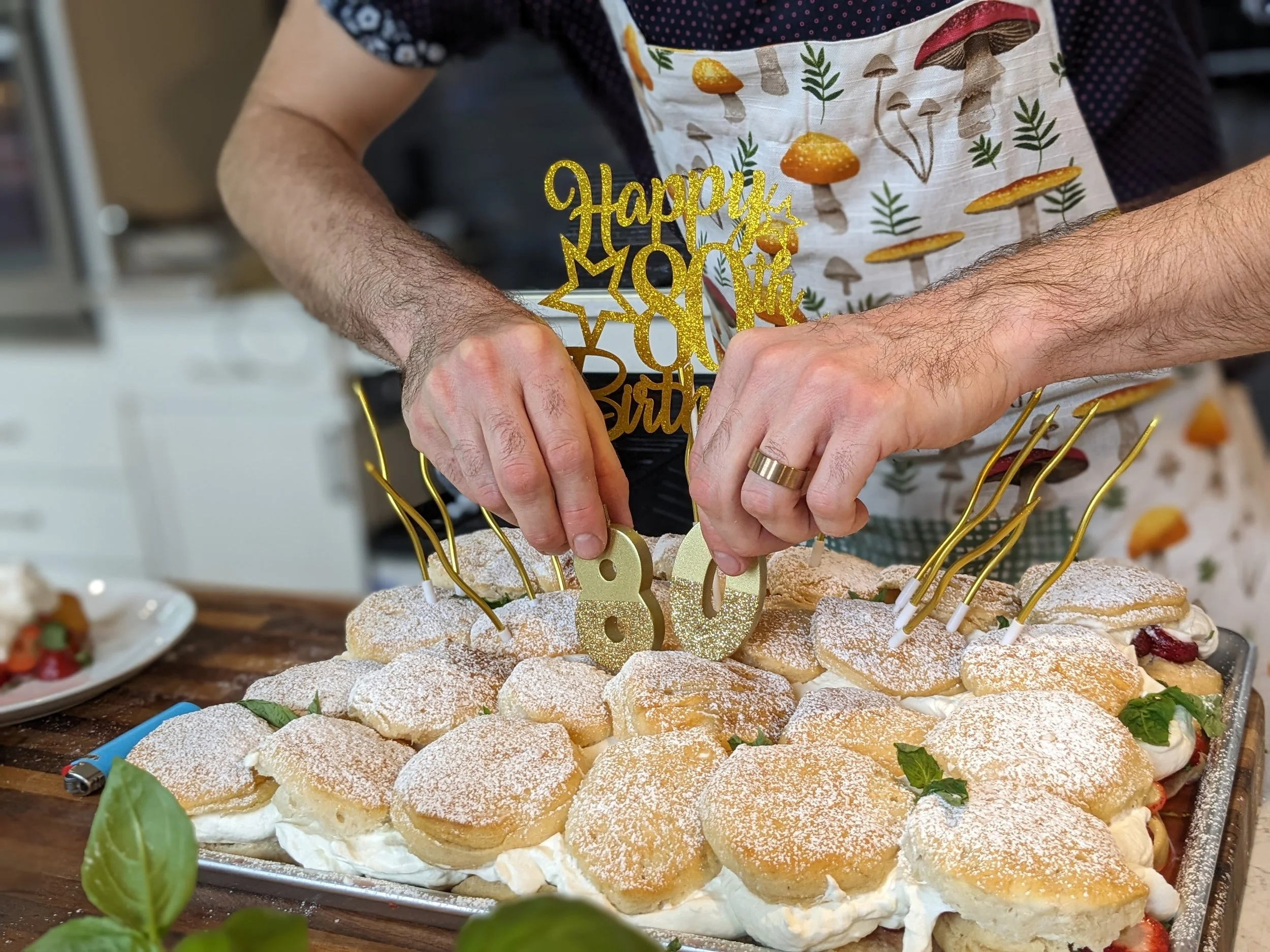 Strawberry shortcake birthday platter - private event MA