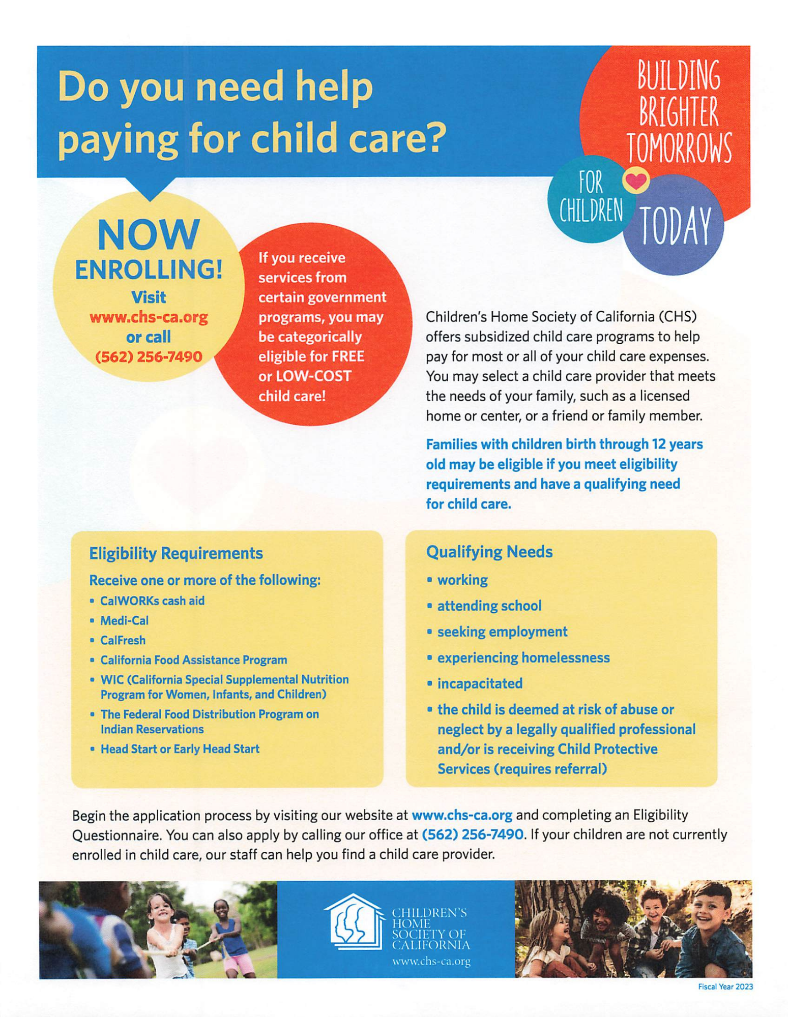 Need Help Paying for Child Care