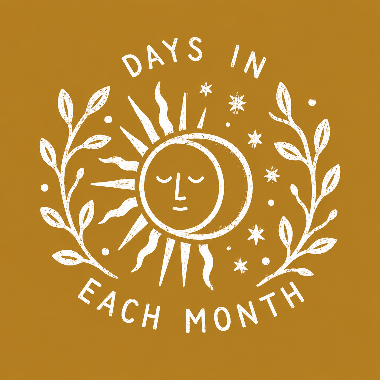 Days in Each Month