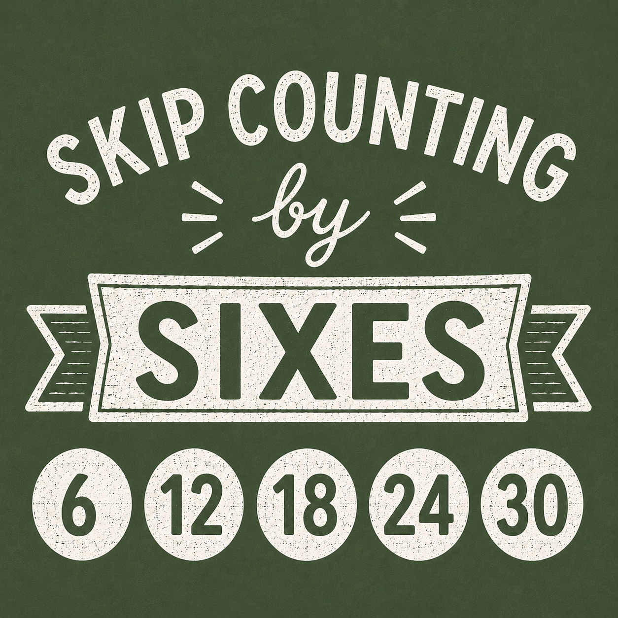 Skip Counting by Sixes