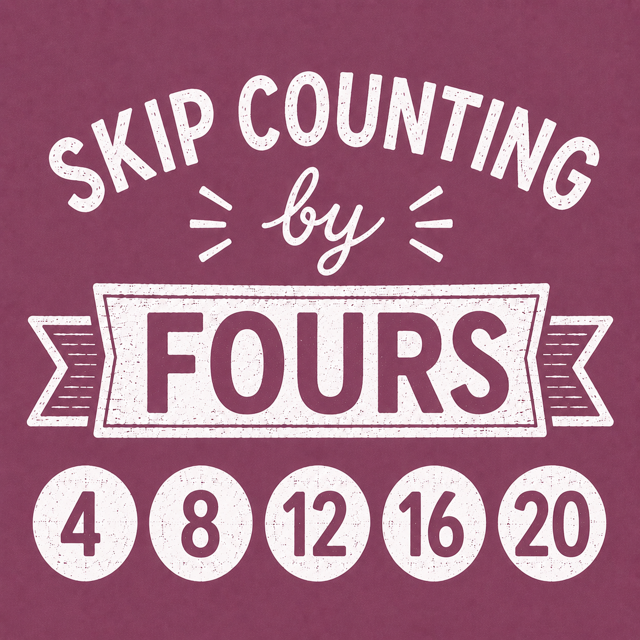 Skip Counting by Fours