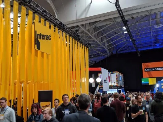 Interac BoothImage Source: www.itbusiness.ca