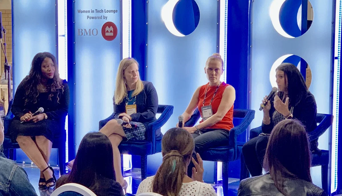 Women In Tech Lounge by BMOImage Source: @CMMcgowan (Twitter)