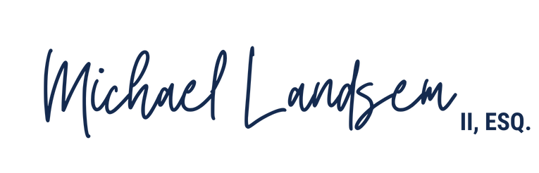 Stylized Signature from Michael Landsem